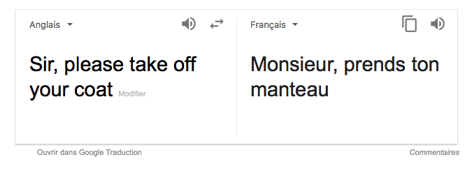 Sir please take off Google Translate alternative